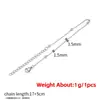 Pulsera de Acero Inoxidable 17+5cm Cadena Delgada Accesorios para Joyería DIY Chapado al Vacío en Oro No se Desvanece Simple Versátil Joyería para la Mano