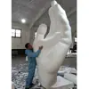 Escultura de espuma de alivio de belleza de acero y vidrio diseño de retrato de talla de boda adornos de escultura al aire libre de paisaje de imitación