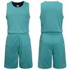 Uniforme de baloncesto deportivo de doble cara de una sola capa, traje deportivo estampado, uniforme de competición para estudiantes, uniforme de equipo de entrenamiento para niños, uniforme de baloncesto de doble cara
