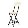 Silla plegable personalizada, silla de comedor, silla simple para el hogar, silla de ocio con respaldo, taburete para dormitorio, silla de balcón portátil