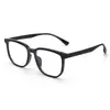 9059 Ultraligeras Miopía Avanzada TR90 Marco Negro Mujer Luz Azul Anti-marco Grande Lisos Lisos Gafas Todas las Combinaciones