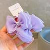 2024 Nuevo Estilo Coreano de Malla Tres Capas Mariposa Pasador para el Cabello Niñas Goma Elástica Tiara de Princesa Gasa de Nieve Accesorios para el Cabello de Niños Diadema