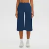 Leggings de Yoga Cepillados de Cintura Alta Pantalones de Pierna Ancha de Siete Puntos Chal Moldeador de Cuerpo Camisola Sujetador Conjunto de Cuatro Piezas