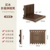 Taburete plegable de madera maciza para cambiar zapatos, montado en la pared, para entrada de casa, pasillo, silla plegable invisible de pared.