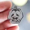 1 Pieza Nuevo Perro Xishi Animal Collar de Perro para Mujer Lindo Colgante de Acero Inoxidable Accesorios de Joyería DIY