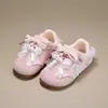 Zapatos para Niñas 2026 Primavera Nueva Moda Tenis de Princesa para Niños con Zapatos Deportivos Florales de Suela Suave