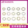 Anillo redondo letras metal hebilla ajustable hebilla de conexión ropa traje de baño ropa interior hebilla decorativa de 0 palabras accesorios para cinturón