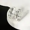 Aretes de plata de ley 925 Ouyini, aretes texturizados brillantes, diseño exquisito, ear cuffs de moda para mujer, lujo ligero estilo Ins, alta gama