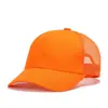 Gorra de béisbol de seis paneles de malla de algodón puro con logo personalizado para niños, gorra de béisbol para protección solar en viajes de verano con texto impreso y bordado en lotes pequeños