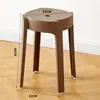 Banco empilhável para uso doméstico engrossado banco de moinho de vento nórdico simples moderno cadeira de mesa de jantar criativa banco de plástico adulto