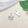 Accesorios de Aleación DIY Estrellas Luna Sol Hojas Flor de Rosa Llavero Accesorios Pulsera Collar Pendientes Colgante