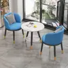 Mesa Pequeña y Sillas Doble Capa para Ocio en Balcón, Mesa de Centro y Sillas Sencillas Modernas de Moda, Juego de Tres Piezas de Una Mesa y Dos Sillas para Hotel