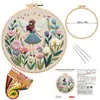 Kit de Materiais Bordados à Mão DIY de Produto Novo Original, Conjunto de Kit de Materiais para Buquê de Flores de Tecido, Artesanato Criativo, Transfronteiriço UK