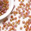 Cuentas de palomitas de maíz de vidrio agrietado de 10 mm, cuentas de vidrio pintadas, cuentas de joyería hechas a mano, accesorios de joyería antiguos de bricolaje al por mayor