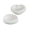 Molde de Silicone de Resina para Joias DIY, Caixa de Armazenamento de Sabão, Molde de Caixa de Armazenamento em Formato de Concha de Coração, Em Estoque para Atacado