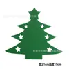 Transfronterizo en stock Decoraciones navideñas fundas de fieltro para cuchillo y tenedor bolsas de cuchillo y tenedor navideñas decoraciones de mesa navideñas