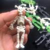 Mini esqueleto humano decoração de Halloween adereços novidade criativa pequenos acessórios de brinquedo PVC plástico crânio homem