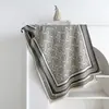 Bufanda Jacquard de Doble Cara con Borde Rayado Clásico Otoño/Invierno Retro Geométrico Nudo Espesor Caliente Chal Regalo para Mamá