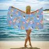 Toalla de Playa Estampada de Felpa Doble Cara para Comercio Exterior Toalla de Baño para Natación de Microfibra para Adultos Venta al por Mayor Polar Doble Cara de Secado Rápido