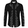 Estação Independente Transfronteiriça Mais Vendida Moda Masculina Camisa de Manga Longa Quatro Estações Cardigan de Botão Único Top com Impressão Digital 3D