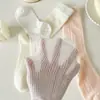 Calcetines holgados estilo ballet para mujer, finos de malla para primavera y verano, absorbentes de sudor, transpirables, calcetines de color liso hasta la mitad de la pantorrilla, versátiles para usar dentro de los zapatos