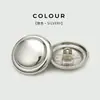 Botões Redondos de Metal Simples e Elegantes com Pés Altos Convexos para Casacos, Botões Costurados à Mão, Acessórios de Botões Decorativos Versáteis para Roupas Femininas