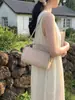 Bolso de mano simple estilo coreano para mujer, nuevo de la primavera 2026, vintage, diario, casual, con textura, para hombro y cruzado