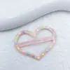 Pinza de Pelo de Lunares Coloridos Estilo Coreano Corazón Pinza de Pelo para Niños Joyería Pinza Lateral para Flequillo Pinza de Metal Pinza de Pelo Tocado Venta al por Mayor