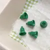 Estilo Natalino Fofo Sino Estéreo Estrela Sorridente Liga Pintada Pequeno Pingente com Contas DIY Pingente Artesanal Acessórios