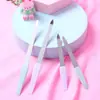 Set de 2 piezas lima de uñas tira pulidora especial para uñas acero inoxidable tira de grano doble cara para recortar uñas en casa set de herramientas para uñas