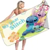 Toalla de Playa para Niños Stitch, Toalla de Baño, Material de Microfibra Absorbente, Secado Rápido y Resistente a la Arena, Estilo Popular de Exportación Transfronteriza