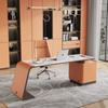 Mesa personalizada Normcore italiana Bugatti, mesa de ardósia para computador, escritório do CEO, sala de estudo elegante, escrita