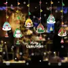 Adesivos de Natal 2027 Eletrostáticos Novos Efeito 3D Papai Noel Renas Boneco de Neve Adesivos de Janela Adesivos de PVC