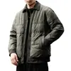 Chaqueta de Plumón Corta Ligera de Plumón de Pato Blanco Gama Alta para Hombre Invierno Nueva Gama Alta Cálida Ropa de Trabajo Chaqueta Camisa con Solapa