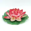 Flores de lótus artificiais, folhas de lótus e decorações falsas para lago, incluindo nenúfares de plástico e lagos de peixes, para oferendas budistas, com frete grátis