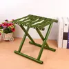 Taburete Plegable para Exteriores para Uso en Casa, Banco Pequeño Portátil para Acampar, Barbacoa, Pesca, Silla Plegable Redonda de Tubo de Ejército Engrosado