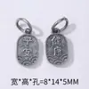 Accesorios de Colgante Auspicioso Estilo Vintage Plata Tres-Siete Plata del Tíbet, Pulsera Collar Ropa DIY Piezas de Joyería Hechas a Mano