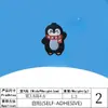 Parche de Tela con Pingüino Bordado Parche de Pingüino para Bufanda Accesorios para Ropa Parche de Planchar Dibujos Animados Bordado Autoadhesivo