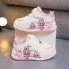 Tênis Baixo para Meninas, Respirável, Leve e Confortável, Tênis Esportivo Casual para Meninos, Sapatos para Bebês e Crianças Pequenas, Desenho Animado Fofo