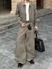 Chaqueta de alta gama de pata de gallo con cuello de pana, estilo Príncipe de Gales, Chaqueta estilo Old Money