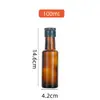 Garrafa de vidro de 250ml Garrafa de azeite de 500ml Garrafa de óleo de noz de camélia Garrafa de óleo de vidro escuro cor de chá