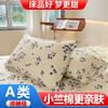 Funda de almohada aeróbica Clase A Xiaozhu funda de almohada individual Un par de fundas de almohada no de algodón puro Un par de fundas de almohada individuales de color sólido