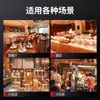 Restaurante Just West Parrilla Eléctrica Teppanyaki con Asiento de Gabinete Grande Comercial de Acero Inoxidable para Filete Frito Parrilla de Gas