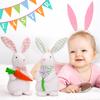 Nuevo conejo de Pascua transfronterizo muñeco de pie muñeco lindo decoración de fiesta navideña decoraciones para el hogar