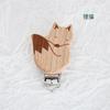 En Stock Hecho a Mano Madera de Haya Pura Natural Clip para Chupete Dibujos Animados Bebé Anti-Caída Clip Calmante de Madera Accesorios de Madera