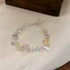 Pulseira de Ovo de Pombo Azul com Contas Estilo Resort de Ilha Luxo Leve Moda de Alta Qualidade Temperamento Elegante Borla de Pérola Pulseira de Camada Dupla