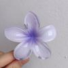 Pinza para el Cabello de Flor de Plumeria para Mujer, Pinza de Tiburón Floral, Accesorio Estilo Vacaciones en la Playa, Pasador, Adorno para el Cabello, Pinza para el Cabello