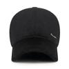 Gorra de béisbol de algodón con forro polar y letras sencillas para hombre mayor, cálida, para exteriores, a prueba de frío, para personas de mediana edad y mayores, resistente al viento y con protección auditiva.