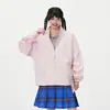 Nuevo producto de primavera y otoño: Chaqueta patchwork con cuello alto para hombre y mujer, marca de moda, prenda exterior dopamina elegante y versátil para adolescentes