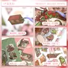 Escena de Cabaña Linda 3D Grande Estilo Coreano Collage Alivio del Estrés DIY Apilables Pegatinas para Diario